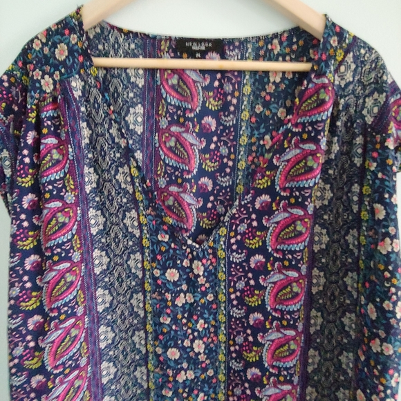 EUC Plus Size ASOS New Look Inspire Curve Split Hem Tunic – Size 24 - Picture 4 of 11